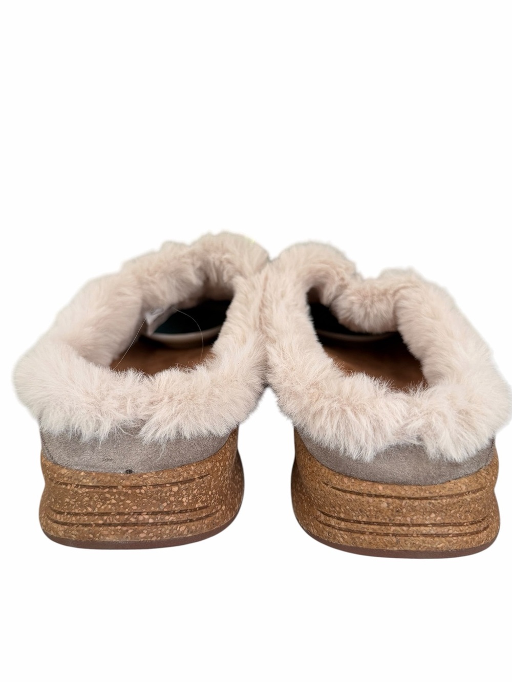 Taos Woman’s Future Cozy Clog Faux Fur Dark Taupe Suede Lining Size 8 - Picture 5 of 10
